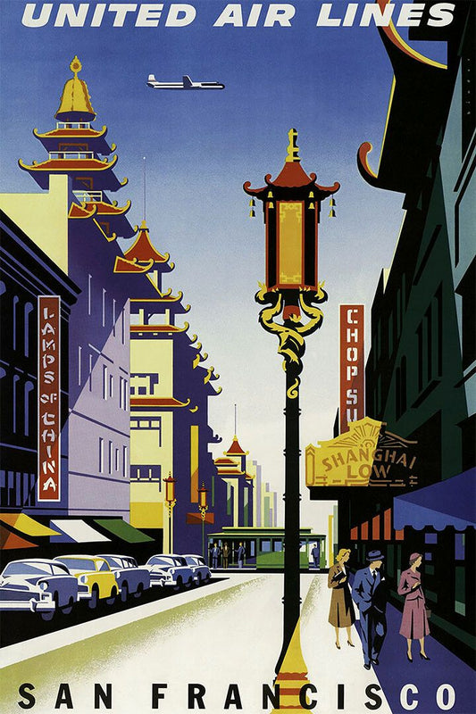 United Airlines San Francisco Painting Jigsaw Puzzle