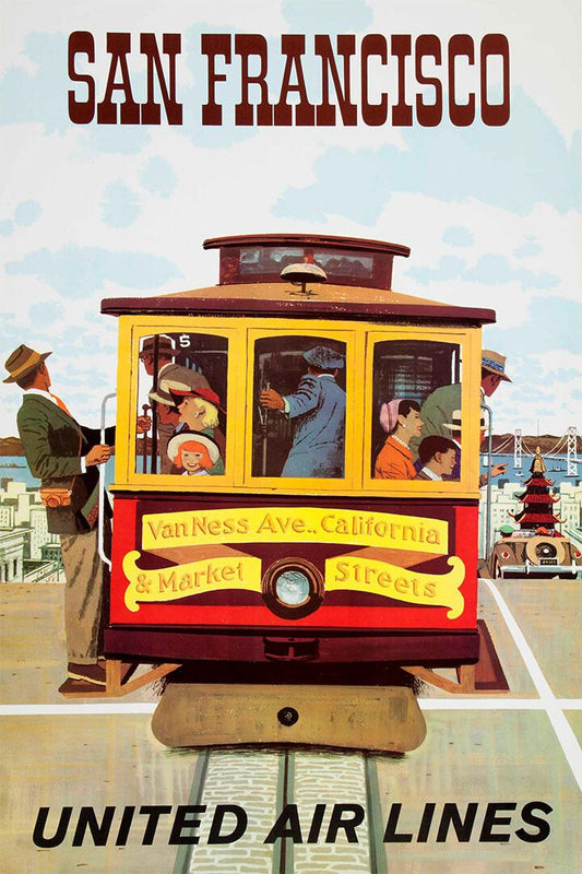United Airlines San Francisco Travel Jigsaw Puzzle
