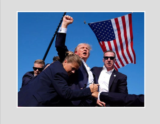 United States President Donald Trump After Shooting Picture Magnet Magnet