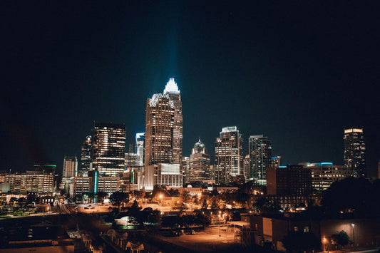 Uptown Charlotte North Carolina City Skyline Magnet Magnet Picture Print