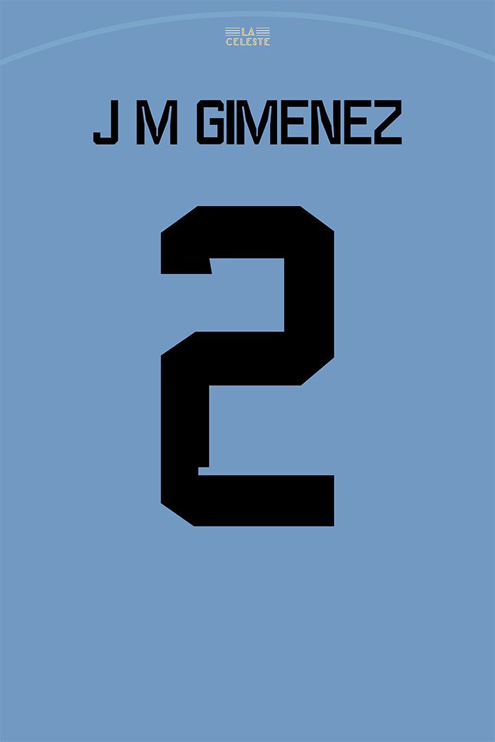 Uruguay #2 Jose Maria Gimenez World Soccer Championship Jigsaw Puzzle