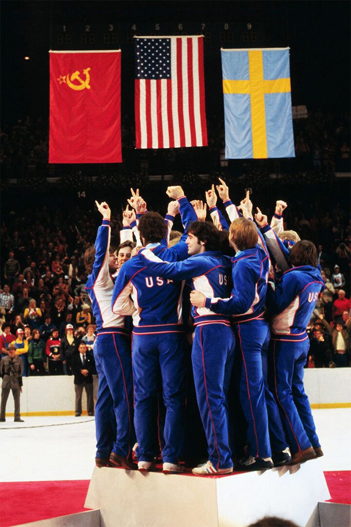 Us Games Winners On Ice Rink Painting Print Jigsaw Puzzle