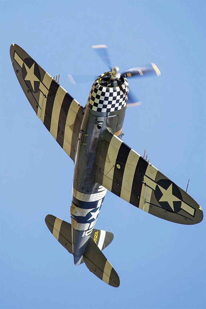 Usaaf P47 Thunderbolt Fighter Planes In Flight Wall Home Decor Jigsaw Puzzle