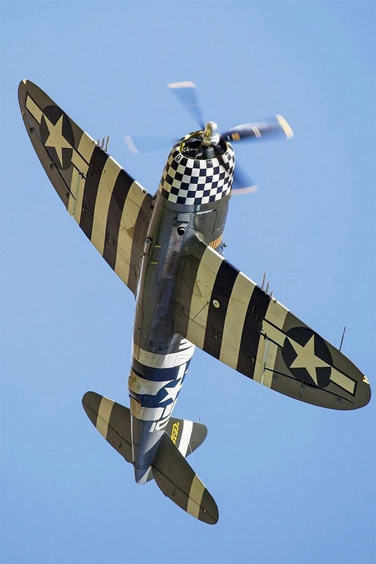 Usaaf P47 Thunderbolt Fighter Planes In Flight Wall Home Decor Jigsaw Puzzle