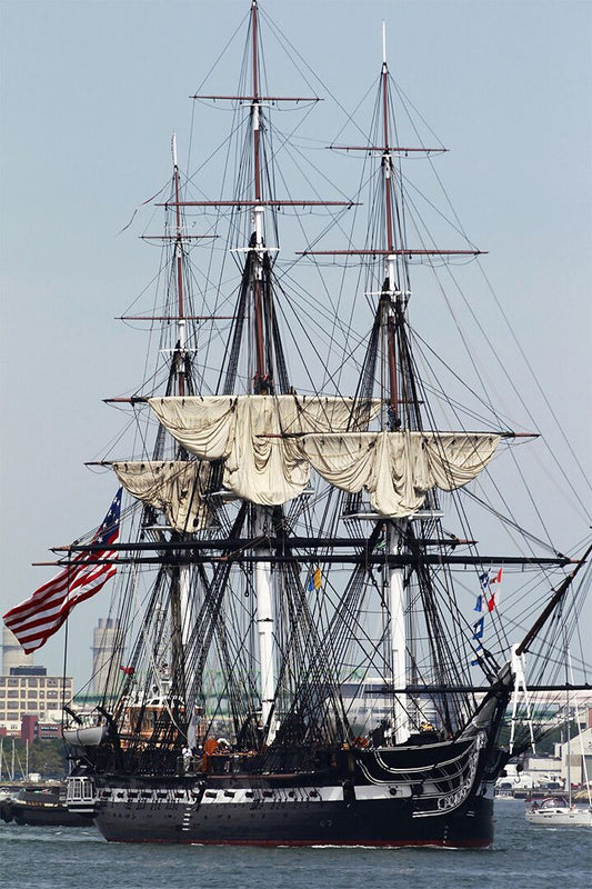 Uss Constitution In Harbor Frigate Print Jigsaw Puzzle