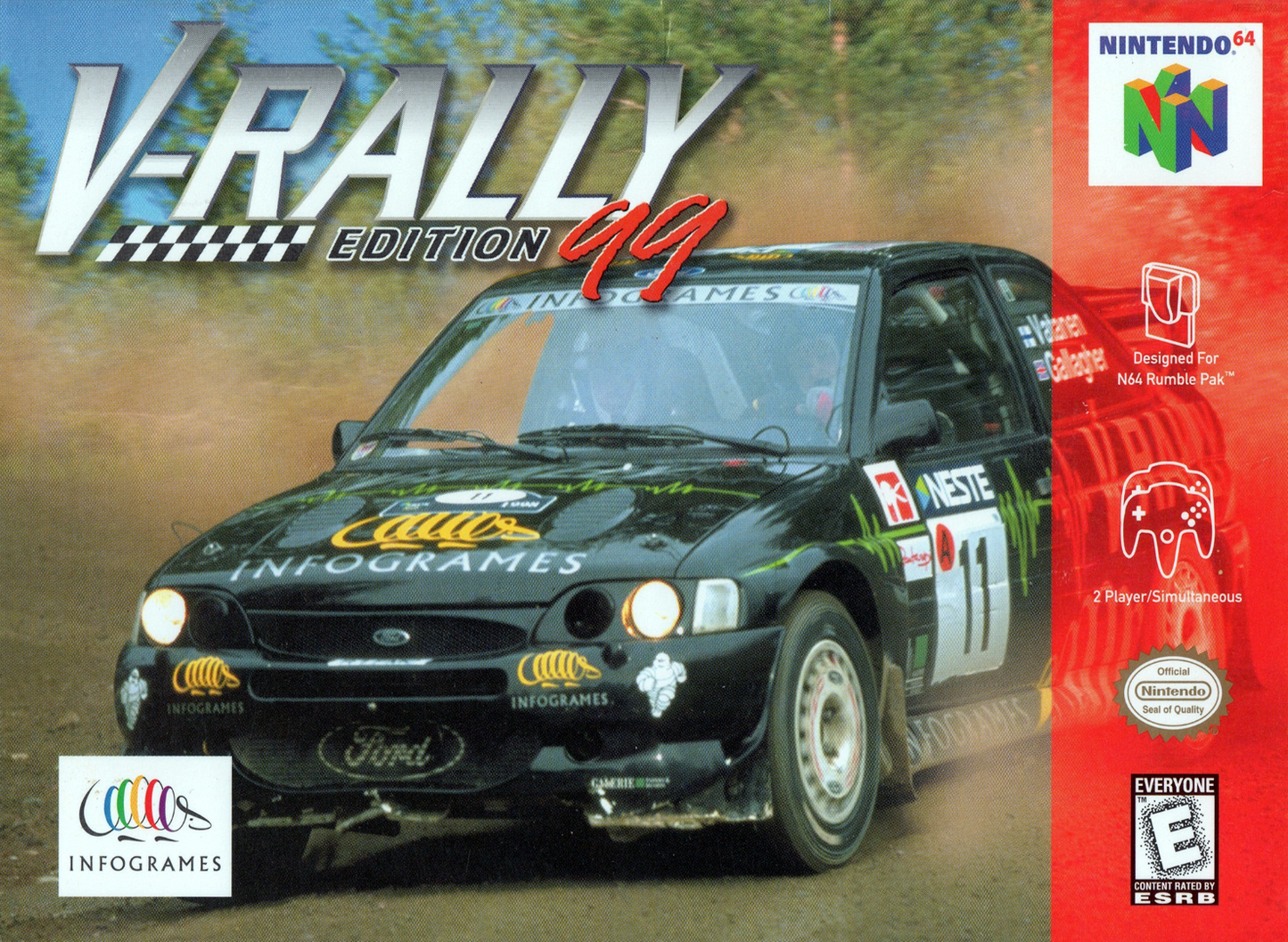 V Rally Edition 99 N64 Print Poster