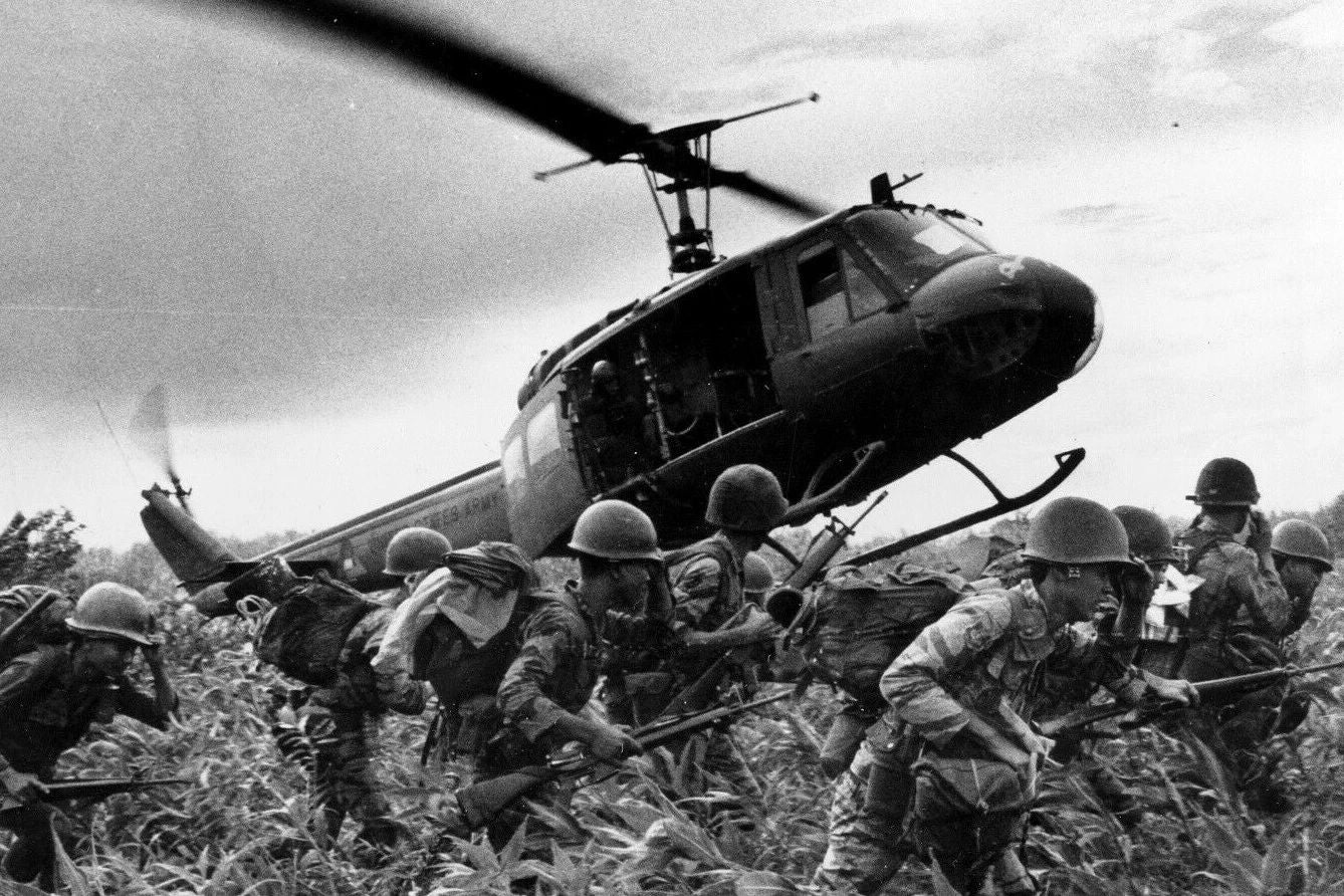 Vietnam War Soldiers On A Helicopter Magnet Picture Magnet Print Saigon Asia