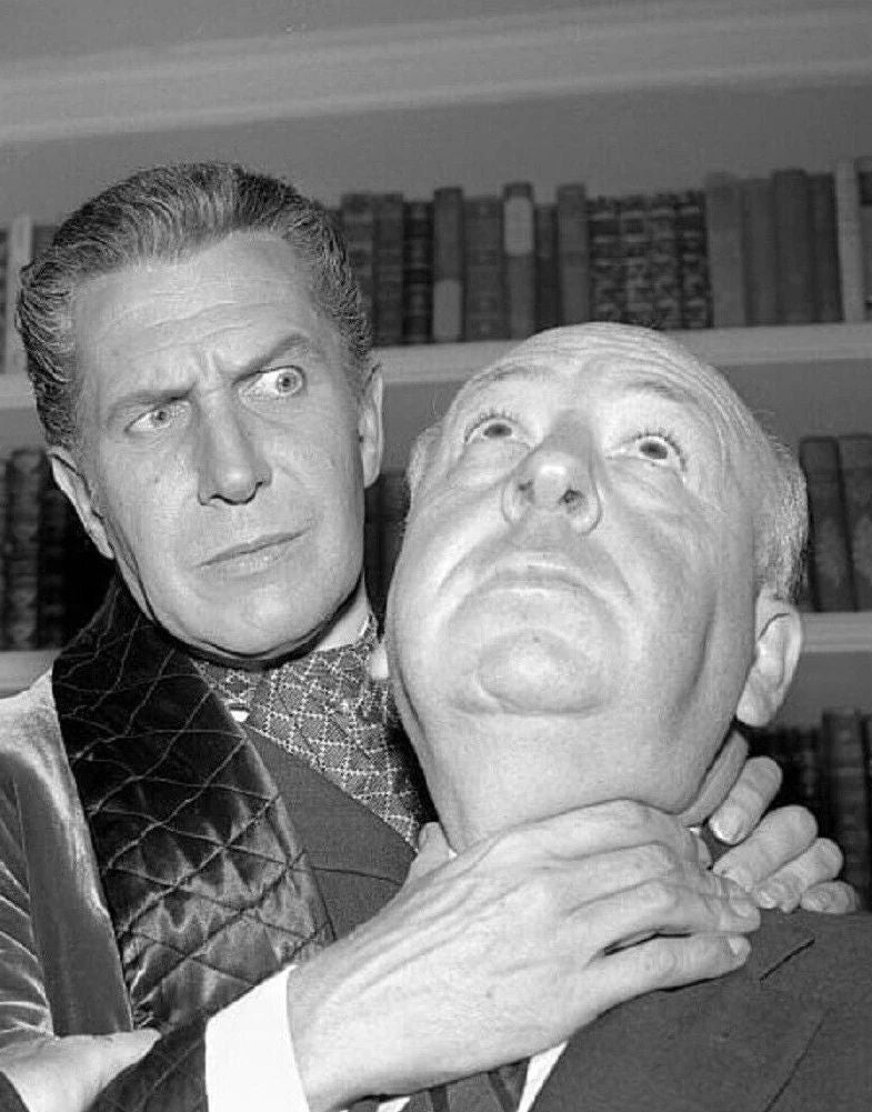 Vincent Price & Horror Film Director Alfred Hitchcock 300 Piece Jigsaw Puzzle