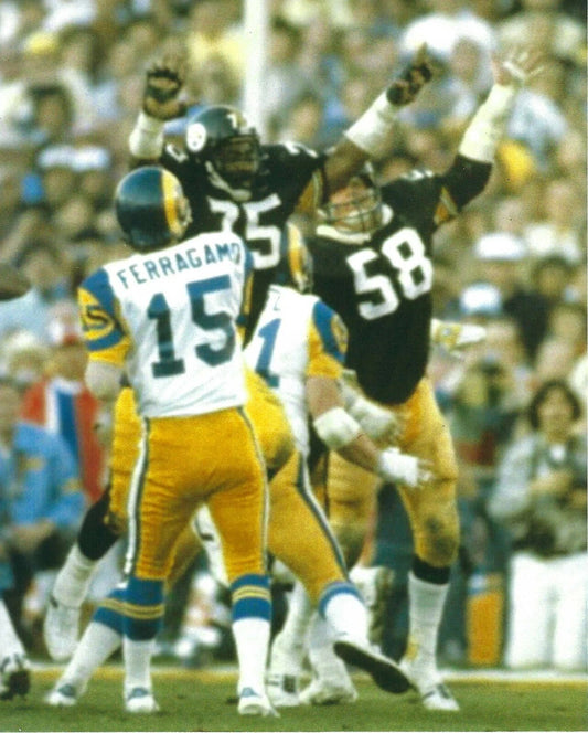 Vince Ferragamo Jack Lambert Joe Greene Magnet La Rams Los Angeles Football