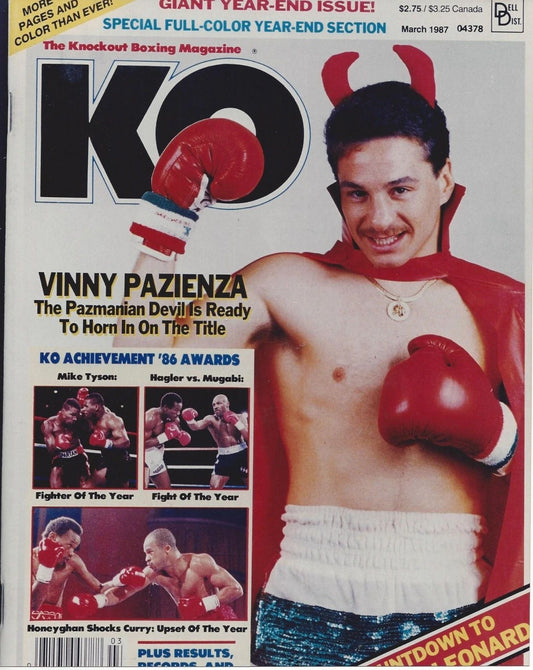 Vinny Pazienza Photo Boxing Magazine Picture