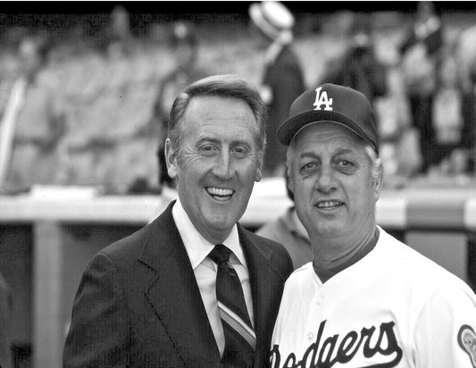 Vin Scully & Tommy Lasorda Dodgers Baseball Legends Picture Photo Print
