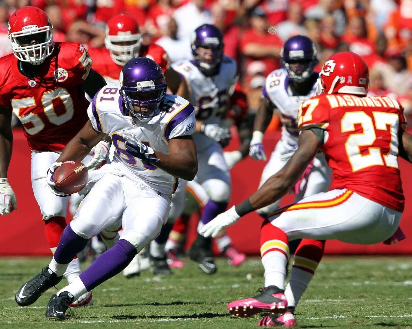 Visanthe Shiancoe Photo Minnesota Vikings Picture Nfl Football Vs Chiefs