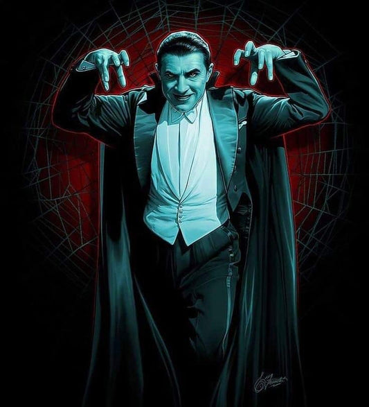 Vampire Portrait Dramatic Print Poster
