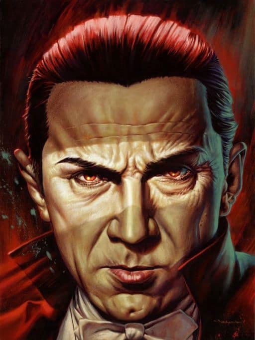 Vampire Portrait Haunting Expression Jigsaw Puzzle