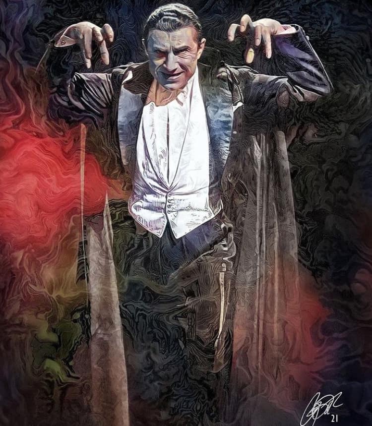 Vampire Portrait Performance Art Jigsaw Puzzle