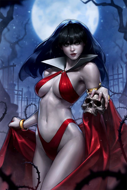 Vampirella Fantasy Art Sexy Vampire Comic Book Art Home Decor Jigsaw Puzzle