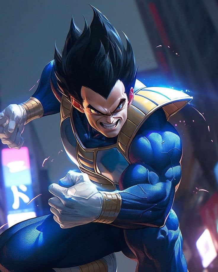 Vegeta Action Pose Jigsaw Puzzle