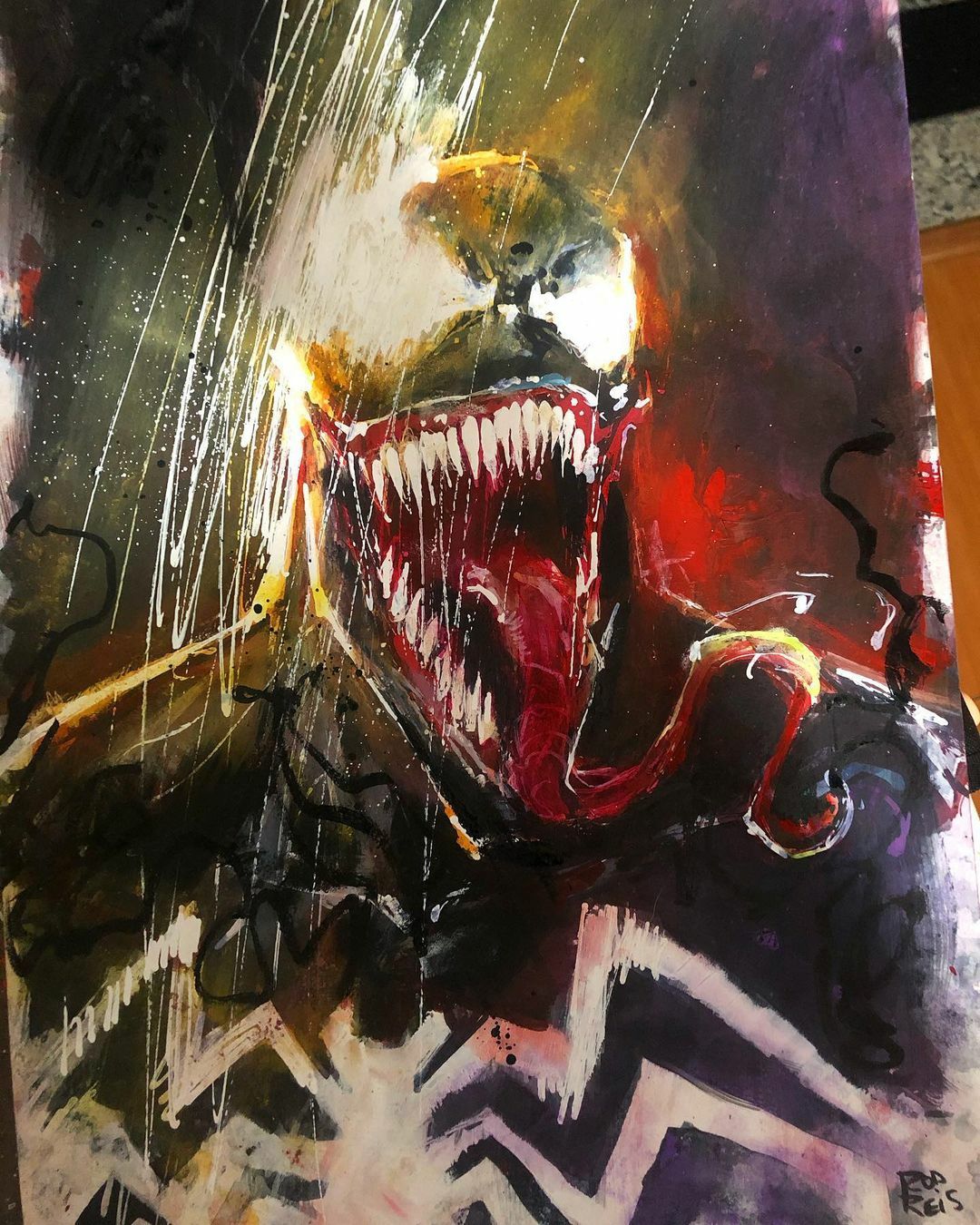 Venom Artwork Painting Jigsaw Puzzle