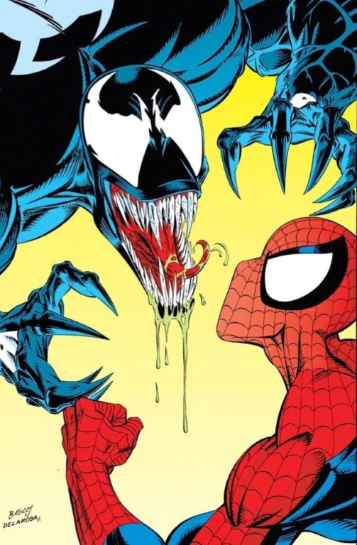 Venom And Spider Man 453 Print Poster