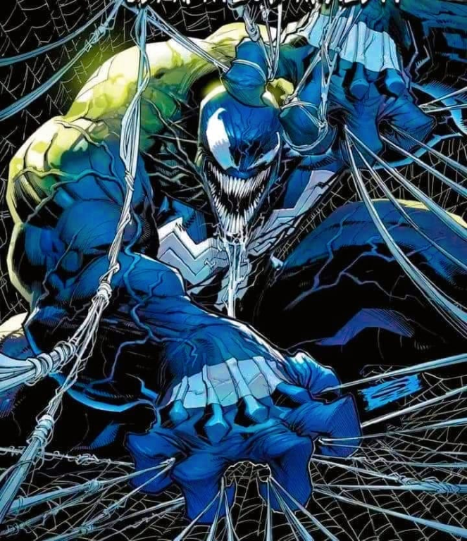 Venom Blue Webbing Pose 5723 Jigsaw Puzzle