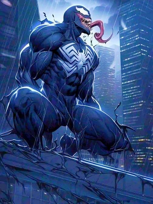Venom On Rooftop 8749 Jigsaw Puzzle