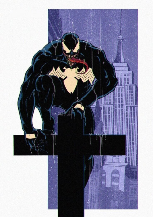 Venom Skyline Pose 2837 Print Poster