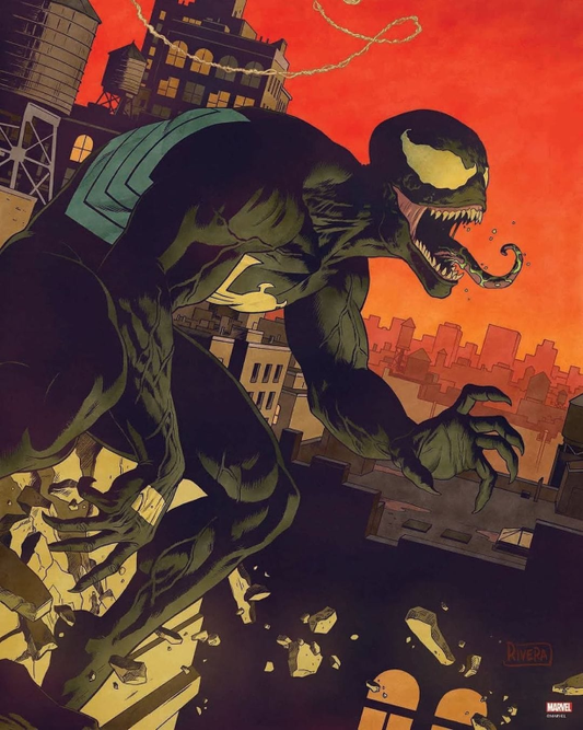Venom Skyscraper Jump 4872 Print Poster