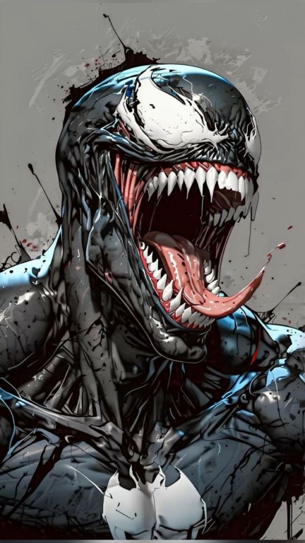 Venom Symbiote Entity 7713 Print Poster