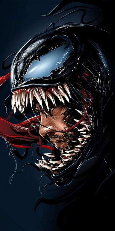 Venom Symbiote Face Art 1254 Jigsaw Puzzle