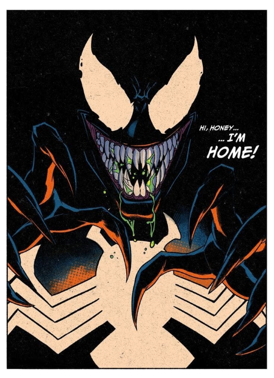 Venom Symbiote Hi Honey 4753 Print Poster