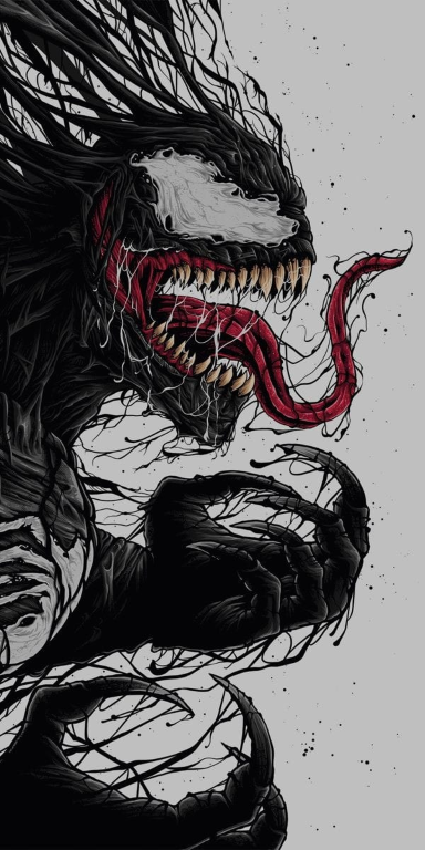 Venom Symbiote Tongue Art 5913 Jigsaw Puzzle