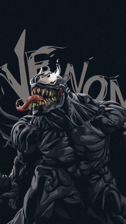 Venom Tongue Muscular Design 9311 Print Poster