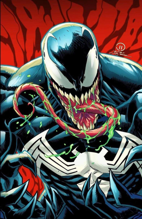 Venom Tongue Out 3947 Jigsaw Puzzle