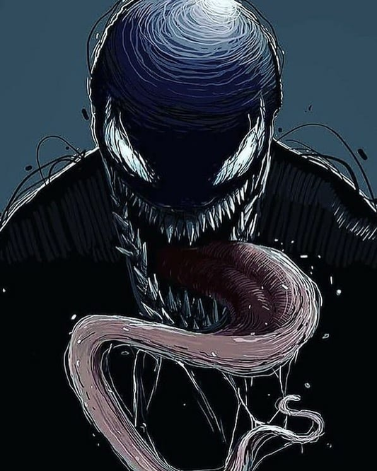 Venom Tongue Out 8375 Print Poster