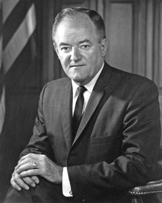 Vice President Hubert Humphrey Glossy Keychain Keychain Political Print