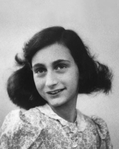 Victim Of World War Ii Anne Frank Glossy Photo Famous Portrait