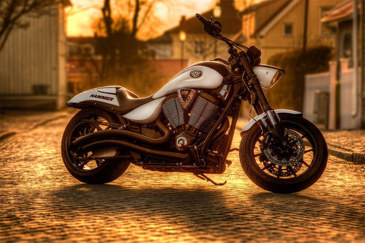 Victory Motorcycles Hammer Classic Motorcycle Jigsaw Puzzle