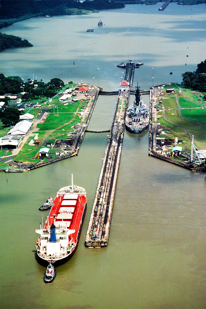 View Of Panama Canal Jigsaw Puzzle Print Jigsaw Puzzle