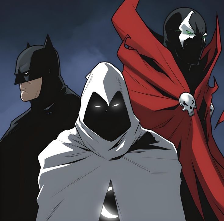 Vigilante Trio Dark Heroes Print Poster