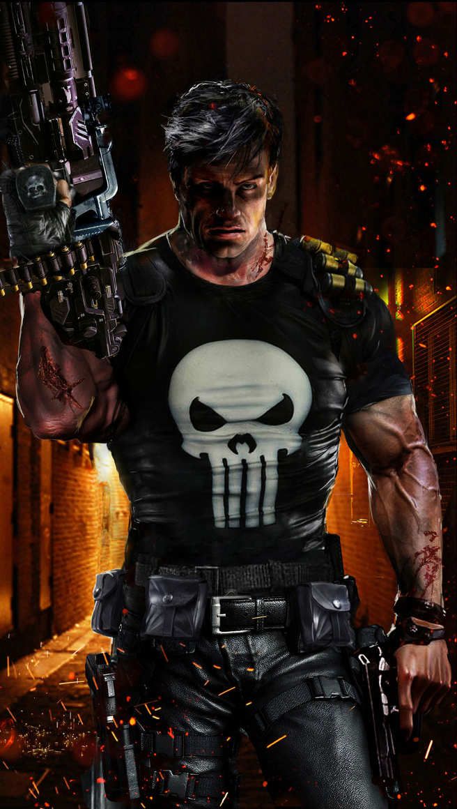 Vigilante With Gun Dark Alley Print Poster