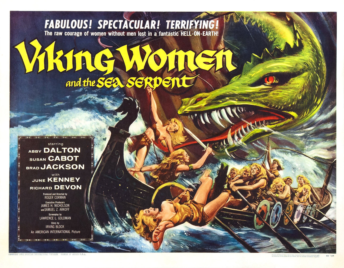 Viking Women And Sea Serpent 02 Movie Magnet