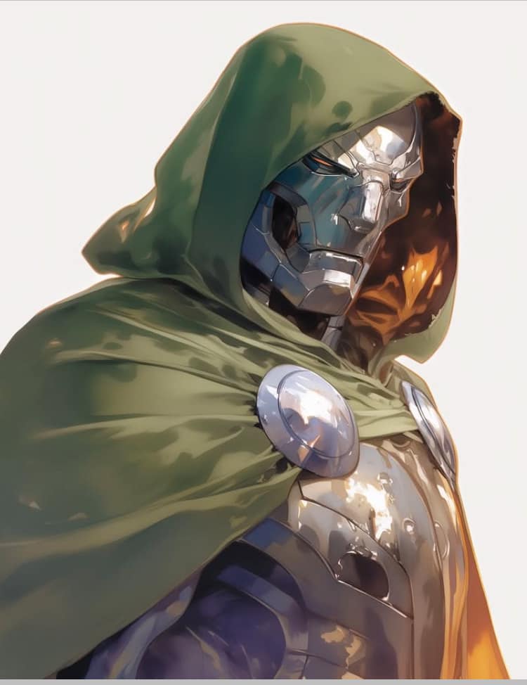Villain Character Portrait Dr Doom Jigsaw Puzzle