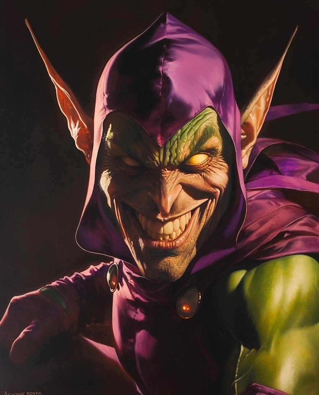 Villain Character Portrait Goblin Jigsaw Puzzle