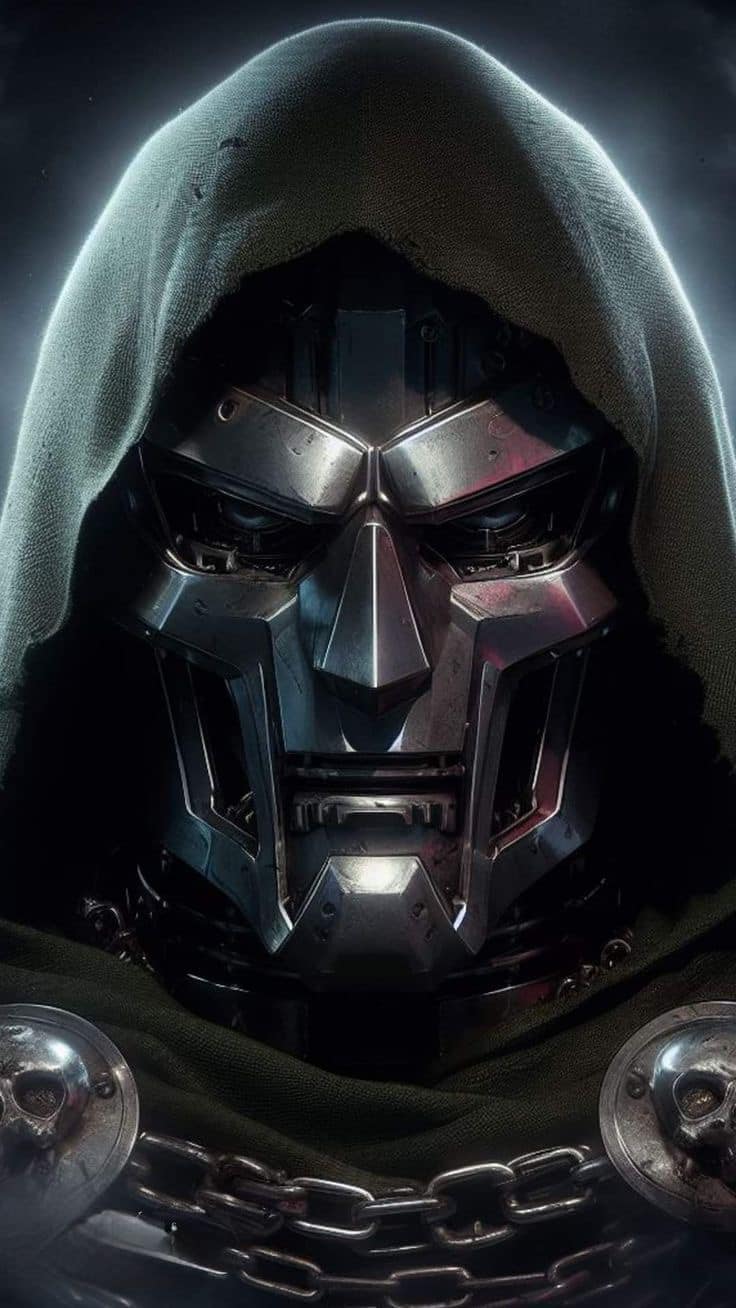 Villain Portrait Doom Character Print Poster