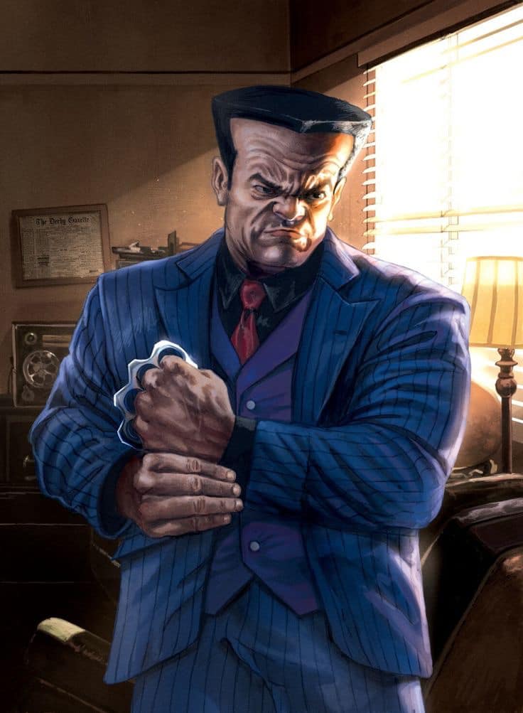 Villainous Character Portrait Workspace Print Poster