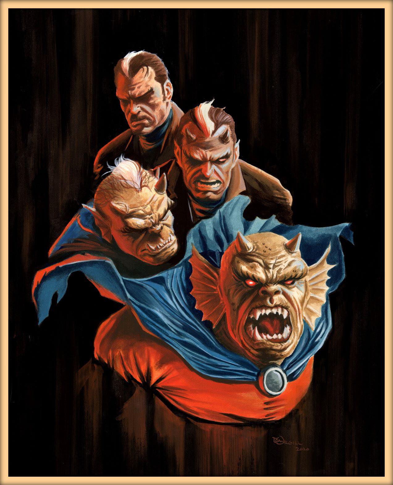 Villainous Characters Artwork (2) Print Poster