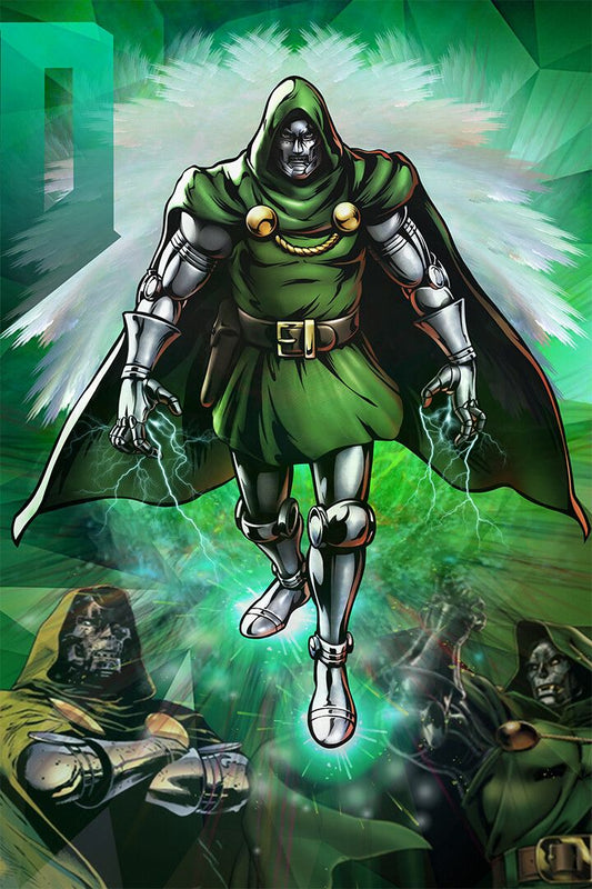 Villains Dr Doom Dr Octopus Kraven Hunter Art Print Decor Jigsaw Puzzle