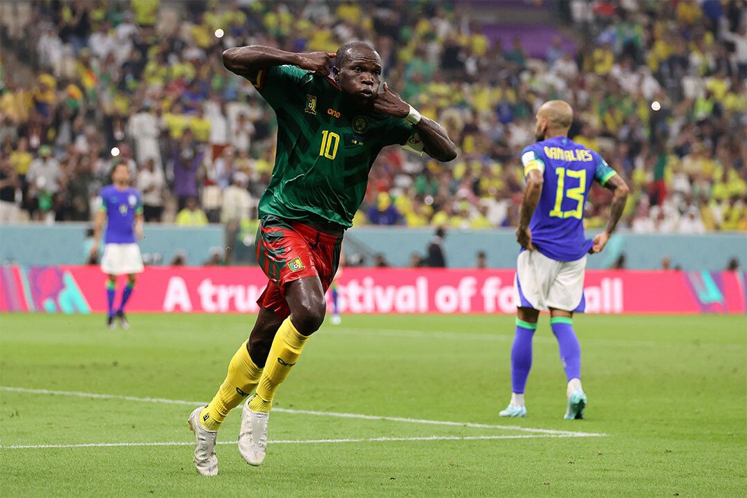 Vincent Aboubakar Goal Celebration Cameroon World Cup Jigsaw Puzzle