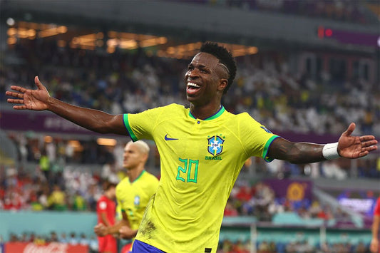 Vini Jr Goal Celebration Brazil World Cup Jigsaw Puzzle
