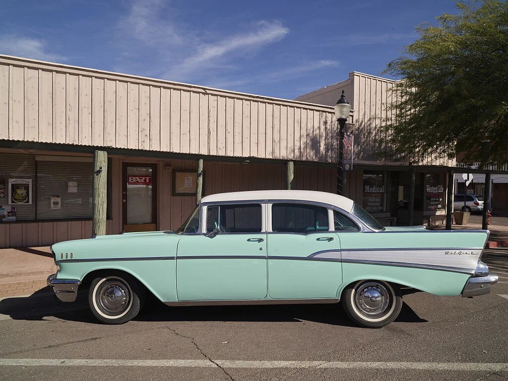 Vintage Chevrolet Bel Air Old Picture Photo Poster Classic Car Automobile Chevy